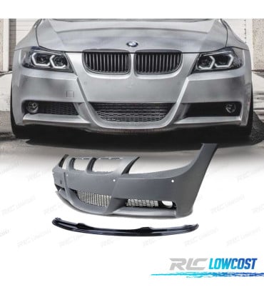 PARAGOLPES BMW E90 E91 05-08 PDC + SPOILER DELANTERO LOOK M PERFORMANCE