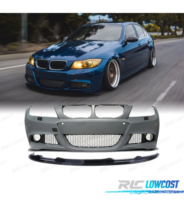 PARAGOLPES BMW E90 E91 LCI 08-12 LOOK M PDC SRA + SPOILER LIP