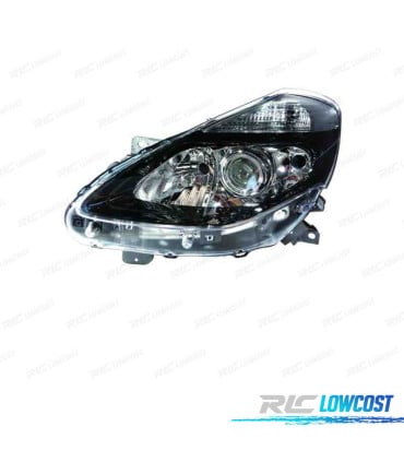 FARO IZQ PARA RENAULT CLIO III COLLECTION 09-12 NEGRO