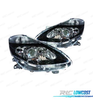 FAROS PARA RENAULT CLIO III COLLECTION 09-12 NEGRO