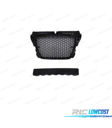 PARRILLA AUDI A3 8P 8PA 08-12 LOOK RS3 NEGRO
