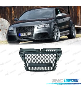 PARRILLA AUDI A3 8P 8PA 08-12 LOOK RS3 NEGRO