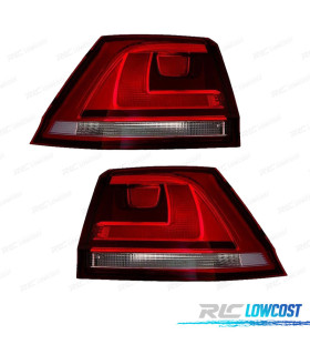 PILOTOS PARA VOLKSWAGEN VW GOLF VII VARIANT 12-17 AHUMADO ROJO