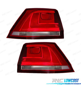 PILOTOS PARA VOLKSWAGEN VW GOLF VII VARIANT 12-17 BLANCO ROJO