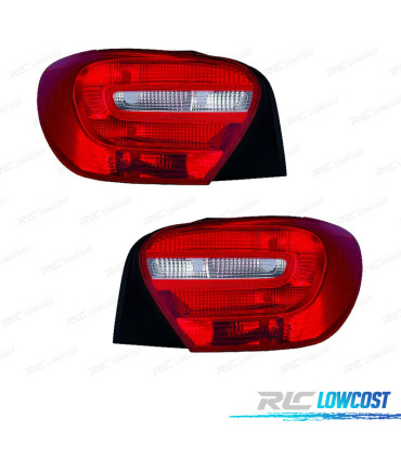 PILOTOS MERCEDES CLASE A W176 12-15 BLANCO ROJO