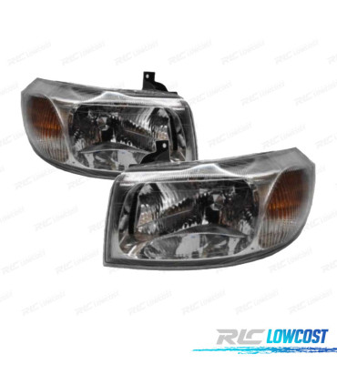 FAROS PARA FORD TRANSIT 00-06 FONDO CROMO