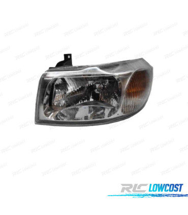FARO IZQ FORD TRANSIT 00-06 FONDO CROMO