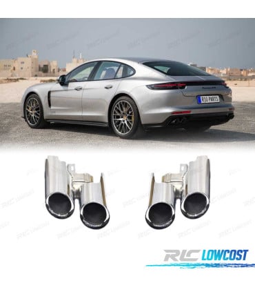 COLAS ESCAPE PORSCHE PANAMERA 17- LOOK GTS CROMO