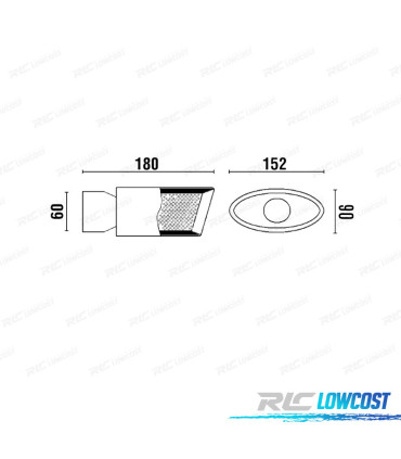 COLA ESCAPE UNIVERSAL ACERO INOX