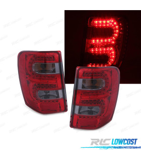 PILOTOS JEEP GRAND CHEROKEE 99-05 LED ROJO AHUMADO