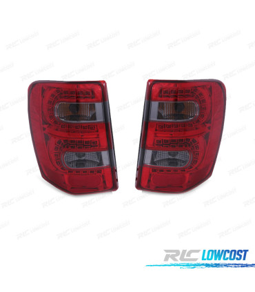 PILOTOS JEEP GRAND CHEROKEE 99-05 LED ROJO AHUMADO