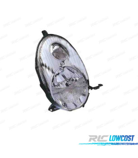 FARO IZQ PARA NISSAN MICRA K12 03-07 FONDO CROMADO