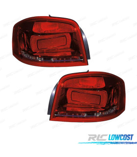 PILOTOS PARA AUDI A3 3P 09-12 BLANCO ROJO