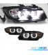 FAROS BMW E90 E91 05-08 XENON OJOS ANGEL U LED 3D NEGRO