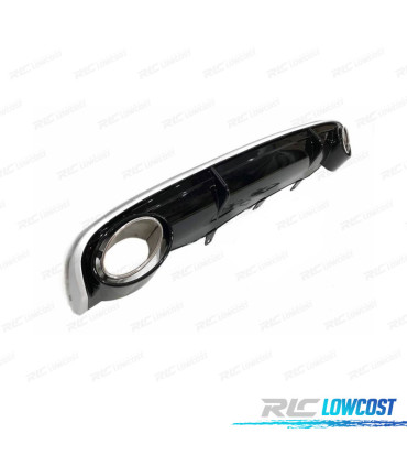 DIFUSOR AUDI A7 12-15 LOOK RS7 + COLAS ESCAPE NEGRO BRILLO