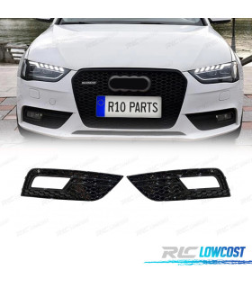 REJILLAS AUDI A4 B8.5 12- LOOK RS4 NEGRO