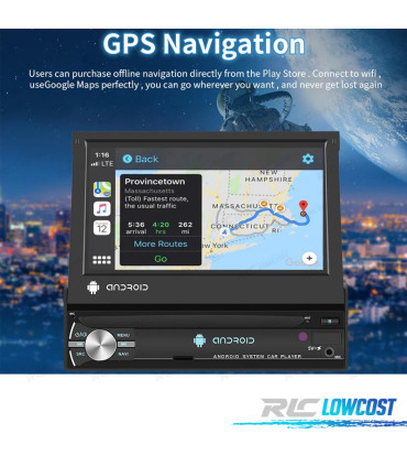 RADIO GPS ANDROID 1DIN TACTIL GPS