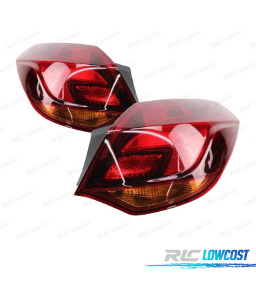 PILOTOS PARA OPEL ASTRA J 5P 10-12 ROJO AHUMADO