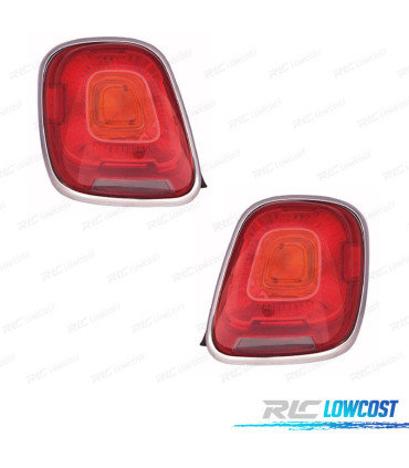 PILOTOS FIAT 500X 14-20 CROMADO