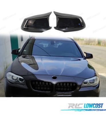 CARCASAS ESPEJOS RETROVISORES BMW F10 F11 F18 LOOK M 11-13 NEGRO BRILLO