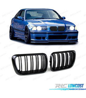 PARRILLA DOBLE BMW E36 91-96 NEGRO BRILLO