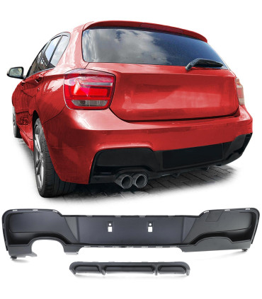 DIFUSOR BMW F20 F21 11-15 LOOK M PERFORMANCE DOBLE SALIDA IZQ