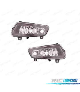 FAROS ANTINIEBLA PARA VOLKSWAGEN VW POLO GTI 11- LUZ DIURNA FONDO NEGRO