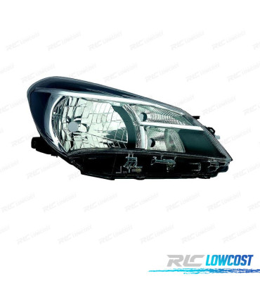 FARO DCH PARA TOYOTA YARIS 5P 14-16 FONDO NEGRO