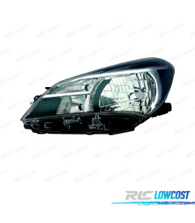 FARO IZQ PARA TOYOTA YARIS 5P 14-16 FONDO NEGRO