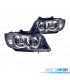 FAROS BMW E90 E91 BERLINA TOURING 05-08 FONDO CROMO NEGRO