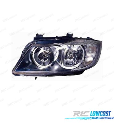FARO IZQ BMW SERIE 3 E90 4P E91 TOURING 05-08 FONDO CROMO NEGRO