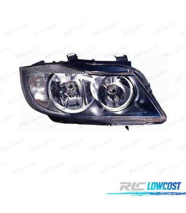 FARO DCH BMW SERIE 3 E90 4P E91 TOURING 05-08 FONDO CROMO NEGRO