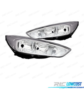 FAROS FORD FOCUS 14-18 FONDO CROMO