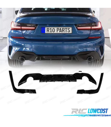 DIFUSOR BMW G20 G21 19- LOOK M PERFORMANCE NEGRO BRILLO O---O