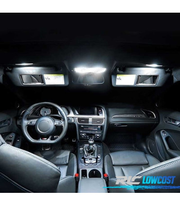 KIT 18 BOMBILLAS LED INTERIOR AUDI A4 S4 B6 B7 2002-2008