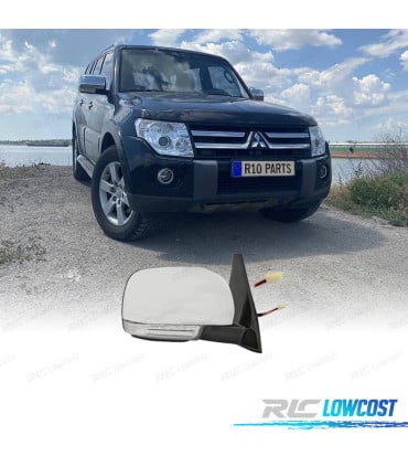 ESPEJO RETROVISOR DCH ELECTRICO PARA MITSUBISHI PAJERO IV 07-12 10 PINES CROMADO