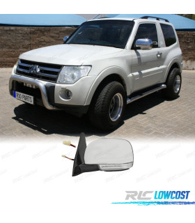 ESPEJO RETROVISOR IZQ ELECTRICO PARA MITSUBISHI PAJERO IV 07-12 10 PINES CROMADO