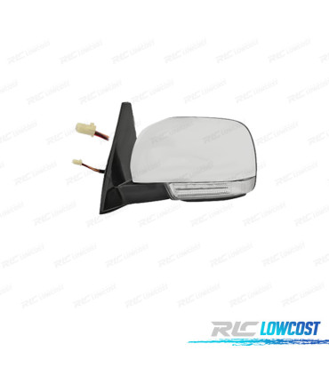 ESPEJO RETROVISOR IZQ ELECTRICO PARA MITSUBISHI PAJERO IV 07-12 10 PINES CROMADO