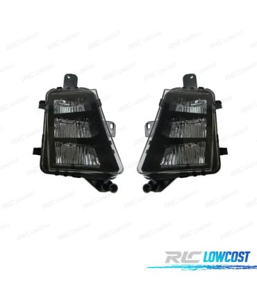 FAROS ANTINIEBLA PARA VOLKSWAGEN VW GOLF VII GTI GTD 12-17 FONDO NEGRO LED