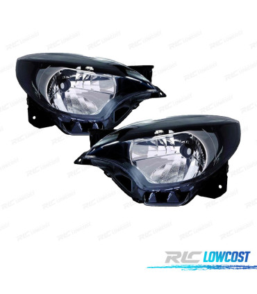 FAROS PARA RENAULT TWINGO II 12-14 FONDO NEGRO
