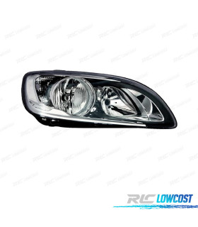 FARO DCH PARA VOLVO S60 V60 13- LUZ DIURNA LED FONDO NEGRO FIJ. DOBLE SIN PESTAÑA