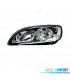 FARO IZQ PARA VOLVO S60 V60 13- LUZ DIURNA LED FONDO NEGRO FIJ. DOBLE SIN PESTAÑA