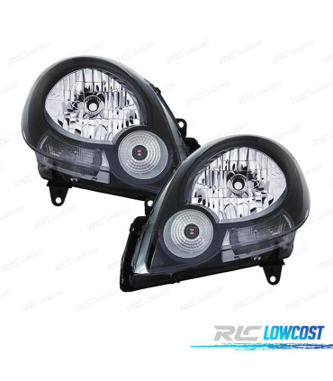 FAROS PARA RENAULT KANGOO III 08-13 FONDO NEGRO