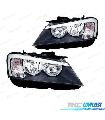FAROS PARA BMW X3 F25 11-13 FONDO NEGRO
