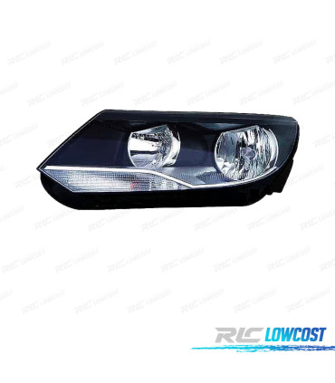 FARO IZQ PARA VOLKSWAGEN VW TIGUAN 11-16 FONDO NEGRO