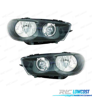 FAROS PARA VOLKSWAGEN VW SCIROCCO 08-14 FONDO NEGRO