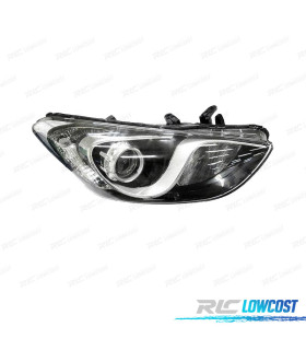 FARO DCH PARA HYUNDAI I30 12- INTERIOR CROMO NEGRO