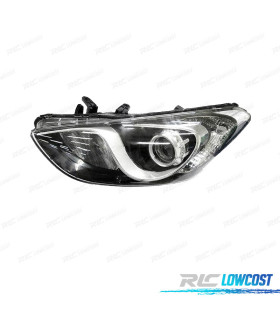FARO IZQ PARA HYUNDAI I30 12- INTERIOR CROMO NEGRO
