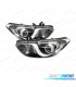 FAROS PARA HYUNDAI I30 12- INTERIOR CROMO NEGRO