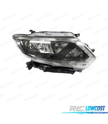 FARO DCH PARA NISSAN XTRAIL 14-18 LED FONDO NEGRO